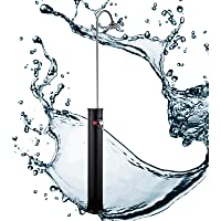 WilTec Ducha Solar Ducha jardín con Cabezal de Lluvia Tanque 18L Altura 212cm Ducha Exterior Efecto Masaje